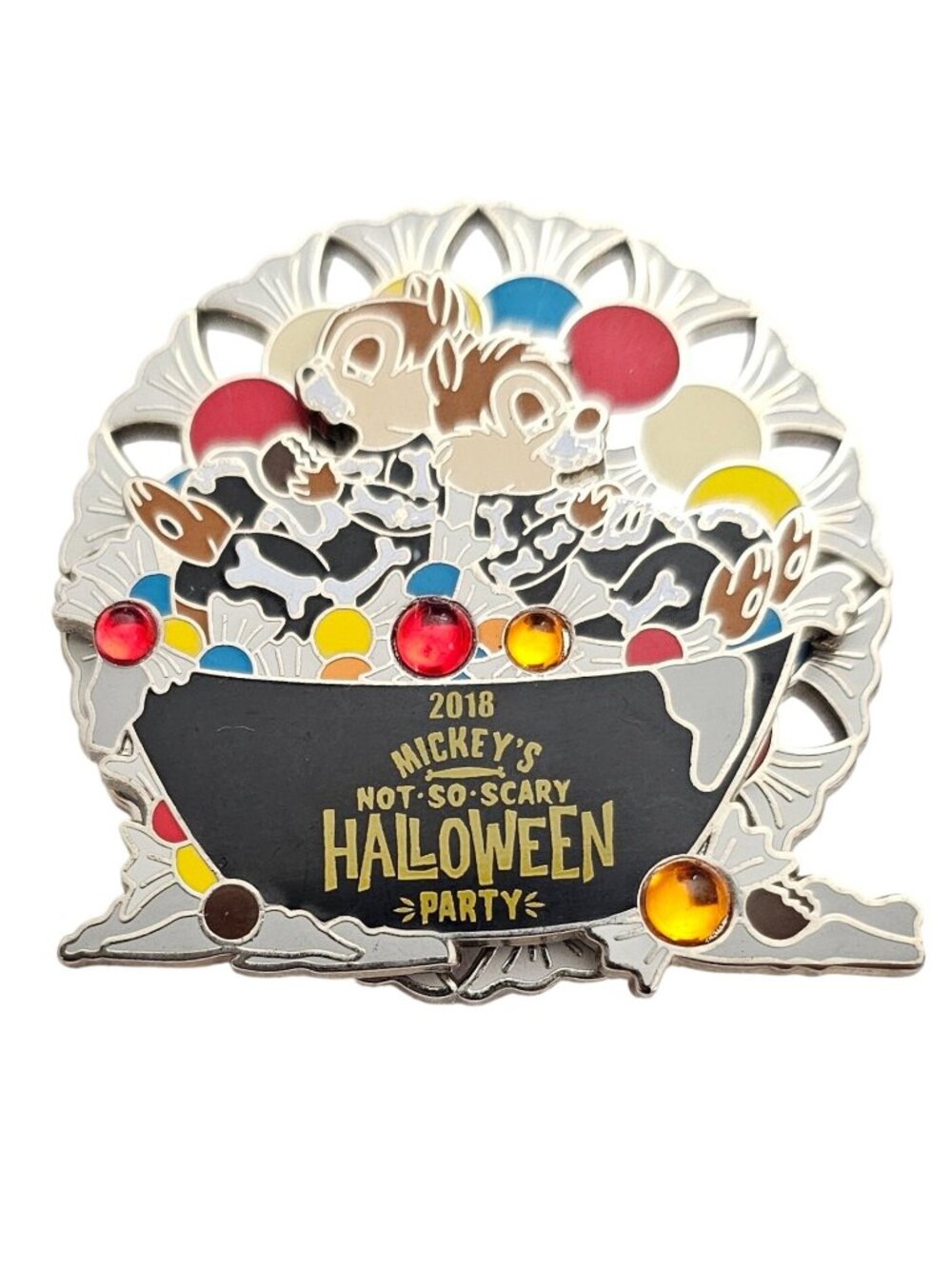 2018 Disney Mickey’s Not-So-Scary Halloween Party Chip ' n ' Dale Trade Pin J912